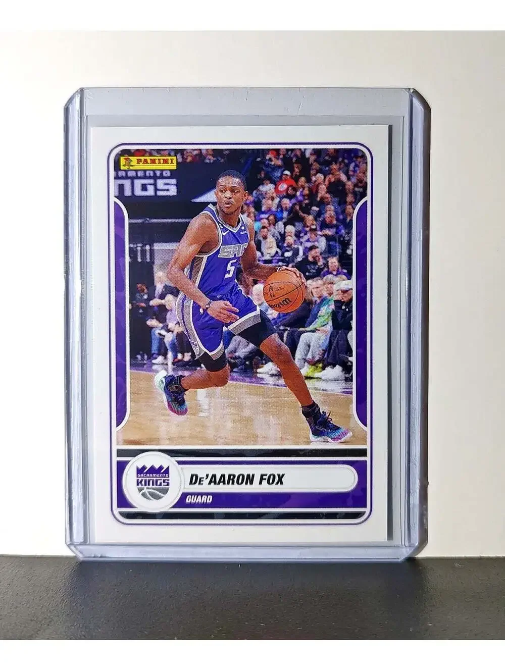 De’Aaron Fox 2023-24 Panini NBA #42 Sticker Card Sacramento Kings